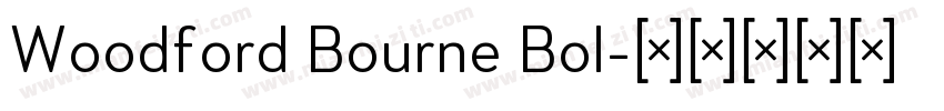 Woodford Bourne Bol字体转换